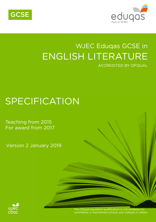 GCSE English Literature Specification