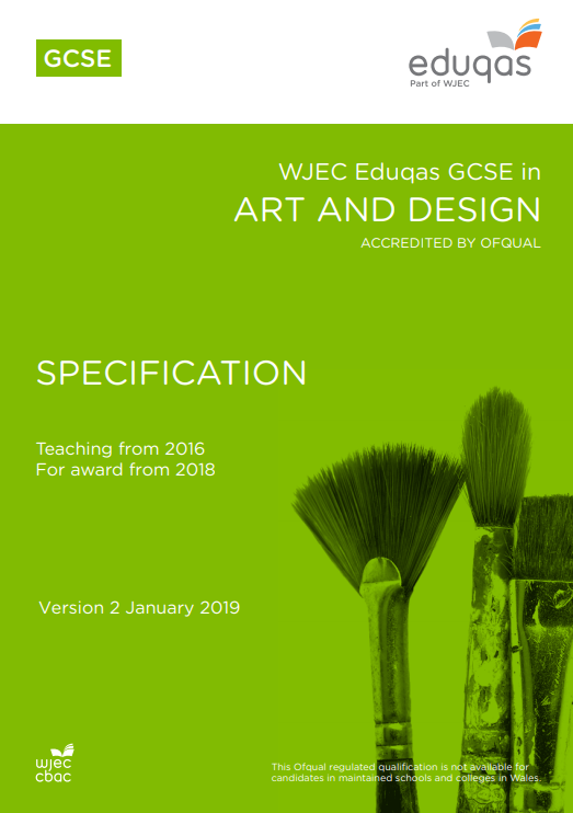 GCSE Art And Design Specification