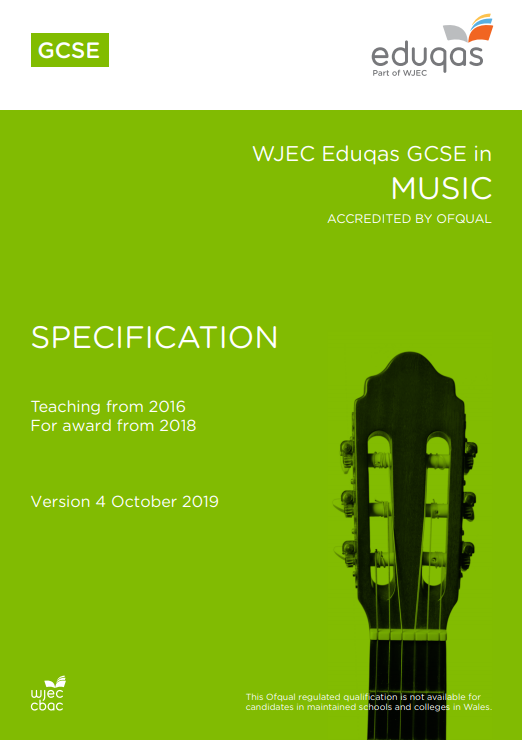 GCSE Music Specification