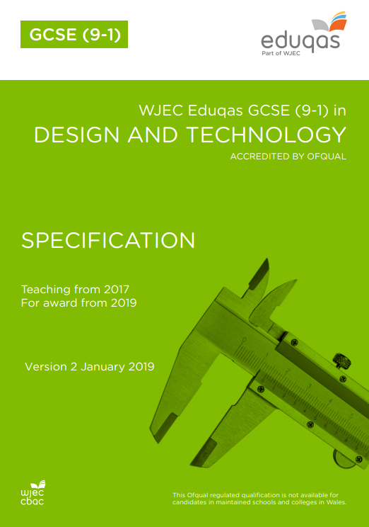 GCSE Design And Technology Specification
