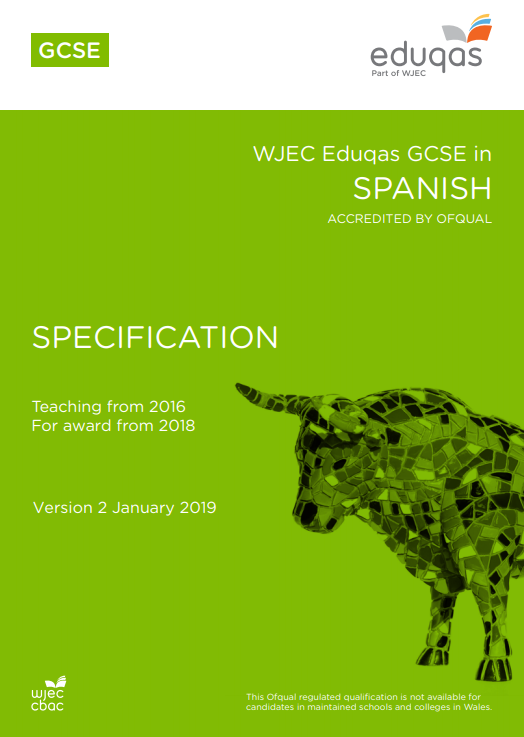 GCSE Spanish Specification
