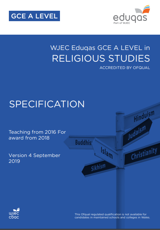 A Level Religious Studies Specification
