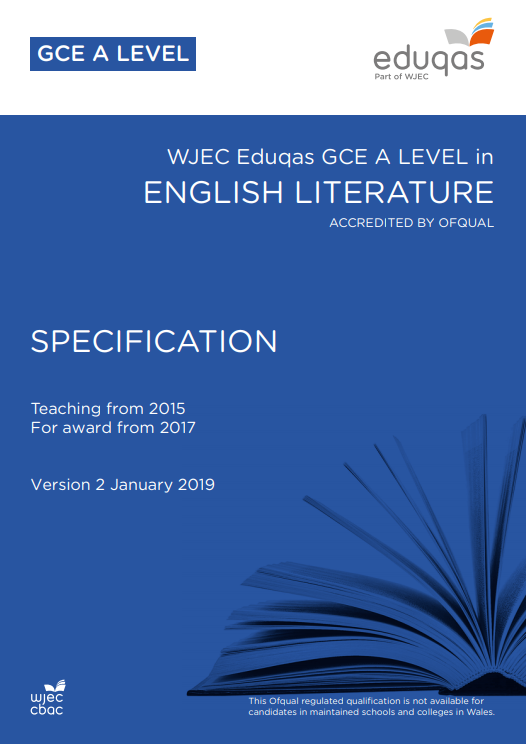 A Level English Literature Specification