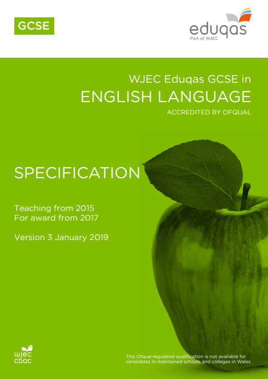 GCSE English Language Specification