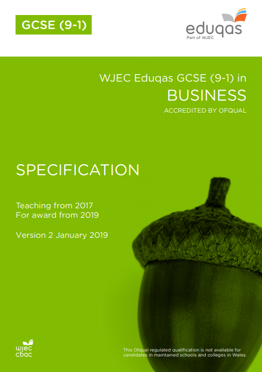   GCSE Business Specification