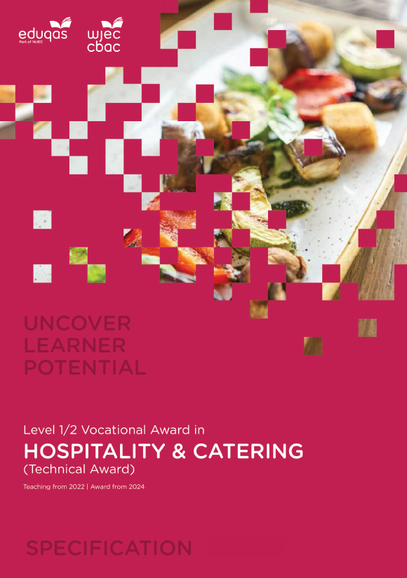 Level 1/2 Hospitality And Catering Specification