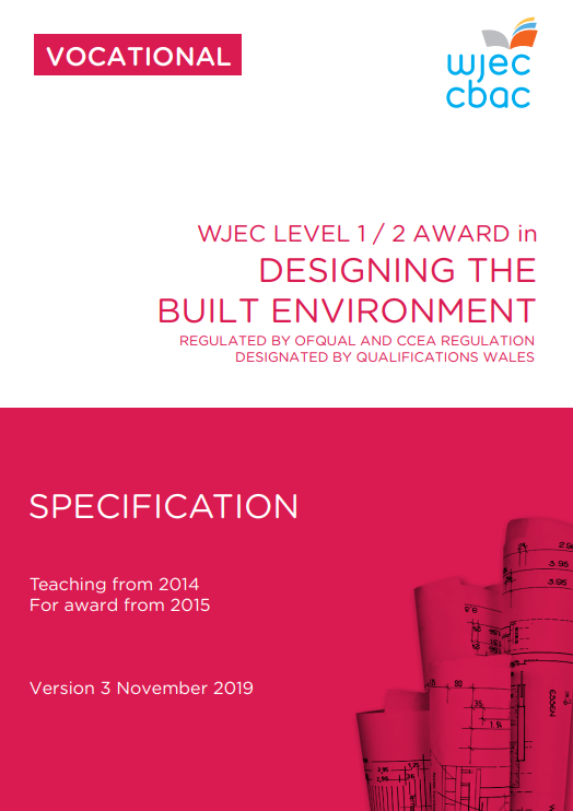 Level 1/2 Award in Designing The Built Environment Specification