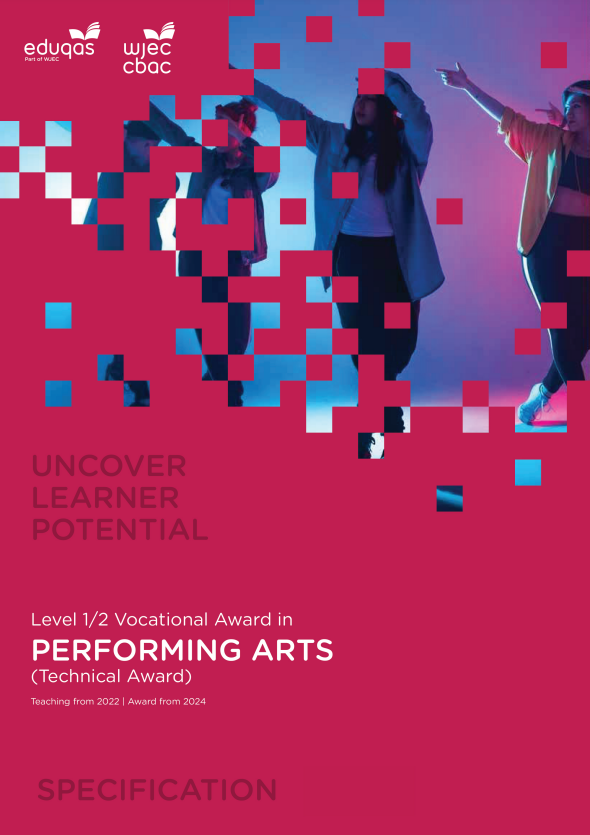 Level 1/2 Performing Arts Specification